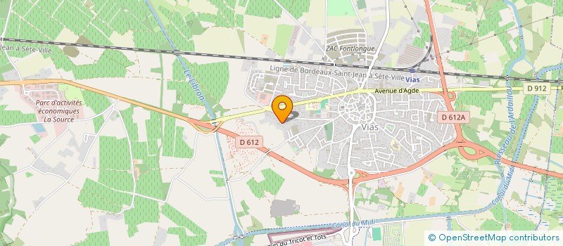 localisation de l'entreprise MADAME ASTRID CASTAGNOLA  VIAS