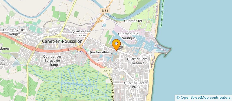 localisation de l'entreprise MADAME ASTRID CASTILLO RUKOZ  CANET-EN-ROUSSILLON