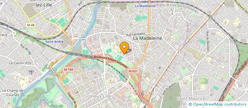 localisation de l'entreprise MADAME ASTRID CHASTAN à LA MADELEINE