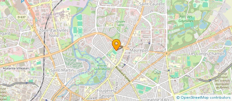 localisation de l'entreprise MADAME ASTRID CHAUVINEAU  RENNES