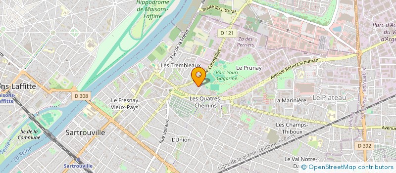 localisation de l'entreprise MADAME ASTRID CHAZAI  HOUILLES