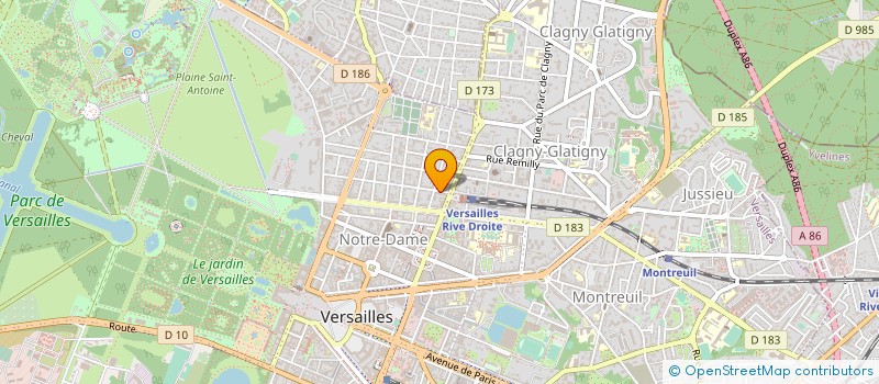 localisation de l'entreprise MADAME ASTRID DE BUTLER à VERSAILLES