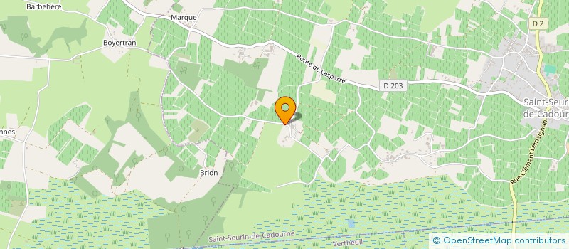 localisation de l'entreprise MADAME ASTRID DE RICHEMONT  SAINT-SEURIN-DE-CADOURNE