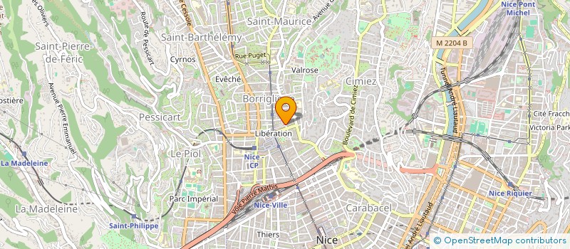 localisation de l'entreprise MADAME ASTRID DECARNIN à NICE