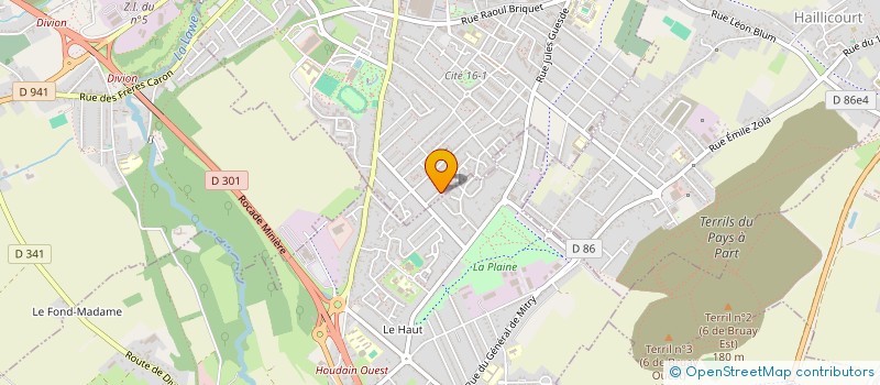 localisation de l'entreprise MADAME ASTRID DEFRANCE à BRUAY-LA-BUISSIERE