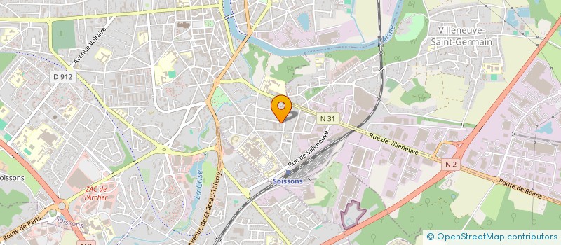 localisation de l'entreprise MADAME ASTRID DEGARDIN-FOURNIER à SOISSONS