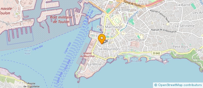 localisation de l'entreprise MADAME ASTRID DELPLANQUE  TOULON