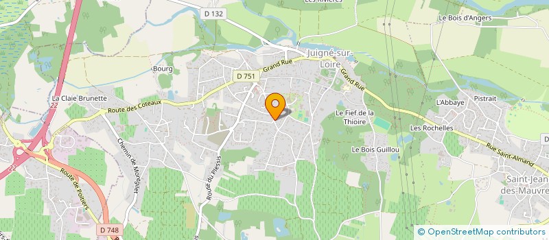 localisation de l'entreprise MADAME ASTRID DESCOLAS  LES GARENNES SUR LOIRE
