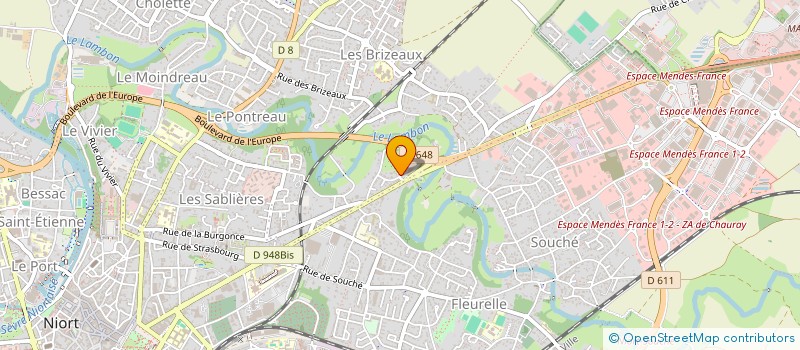 localisation de l'entreprise MADAME ASTRID FRADIN à NIORT