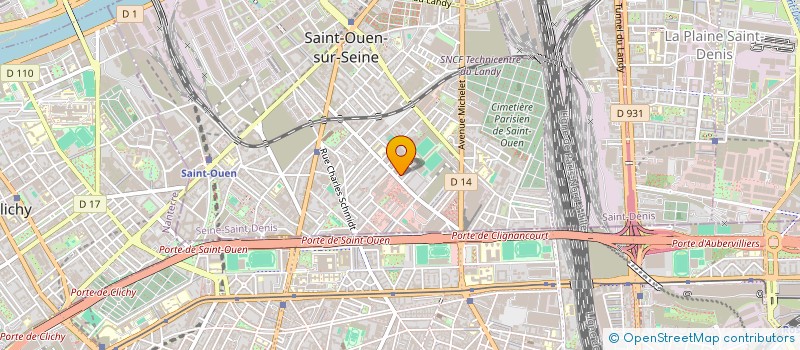 localisation de l'entreprise MADAME ASTRID HALLAL  SAINT-OUEN-SUR-SEINE