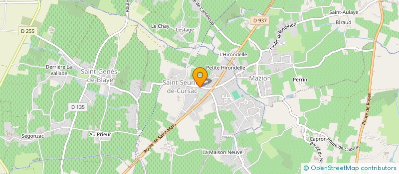 localisation de l'entreprise MADAME ASTRID HUREL  SAINT-SEURIN-DE-CURSAC