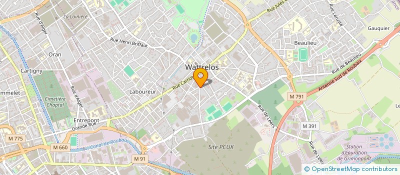 localisation de l'entreprise MADAME ASTRID JACQUART  WATTRELOS