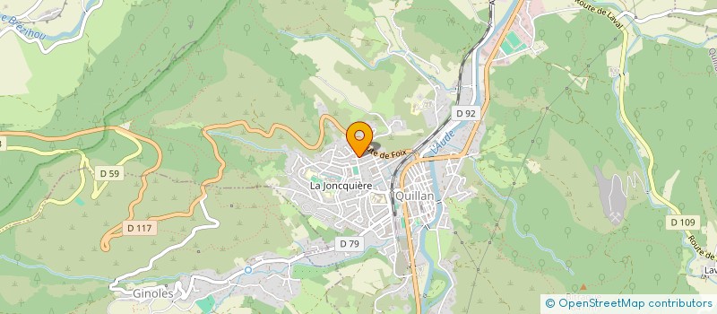 localisation de l'entreprise MADAME ASTRID LACAN  QUILLAN