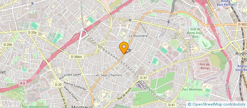 localisation de l'entreprise MADAME ASTRID LAGARDE à MONTREUIL