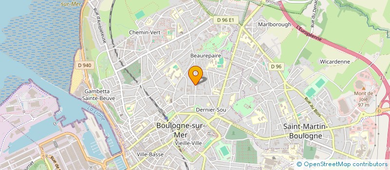 localisation de l'entreprise MADAME ASTRID MARLIERE à BOULOGNE-SUR-MER