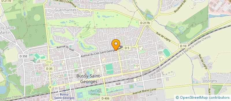 localisation de l'entreprise MADAME ASTRID MEN  BUSSY-SAINT-GEORGES