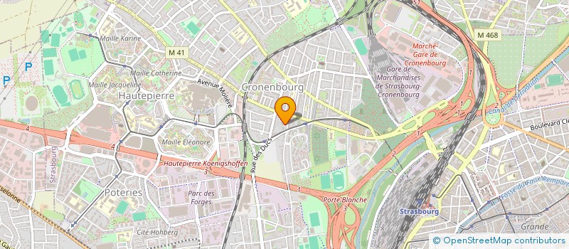 localisation de l'entreprise MADAME ASTRID METZGER à STRASBOURG