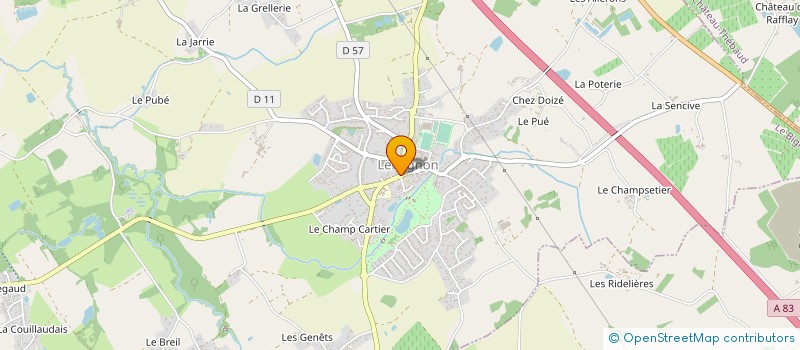 localisation de l'entreprise MADAME ASTRID PERDEREAU  LE BIGNON