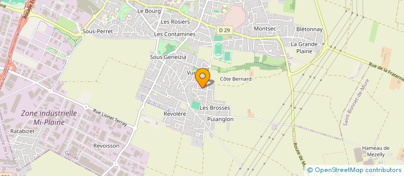 localisation de l'entreprise MADAME ASTRID PERRET  GENAS