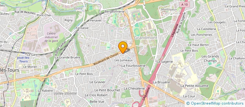 localisation de l'entreprise MADAME ASTRID PION  JOUE-LES-TOURS