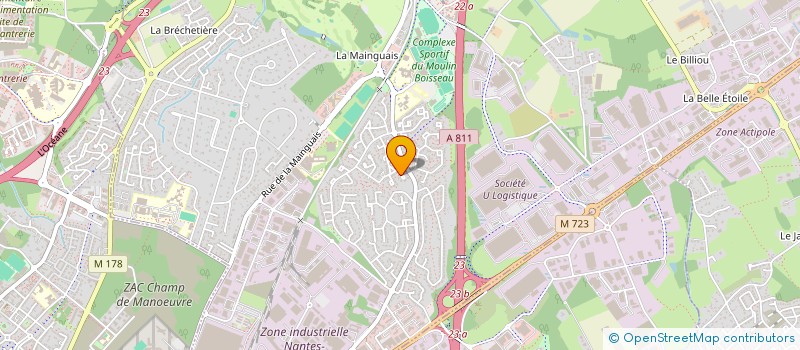 localisation de l'entreprise MADAME ASTRID PIVAUT à CARQUEFOU