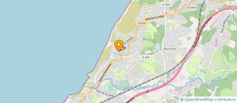 localisation de l'entreprise MADAME ASTRID POUMARAT  BIDART