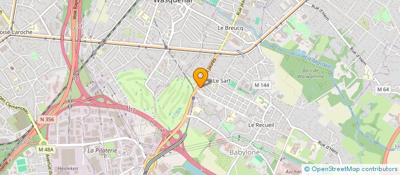 localisation de l'entreprise MADAME ASTRID ROELLINGER  VILLENEUVE-D'ASCQ