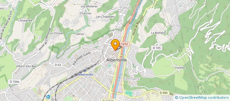 localisation de l'entreprise MADAME ASTRID SELOSSE à ALBERTVILLE