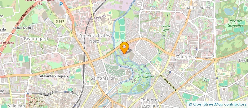 localisation de l'entreprise MADAME ASTRID TAVENEAU  RENNES