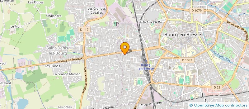 localisation de l'entreprise MADAME ASTRID THEVENET GIRAUD  BOURG-EN-BRESSE