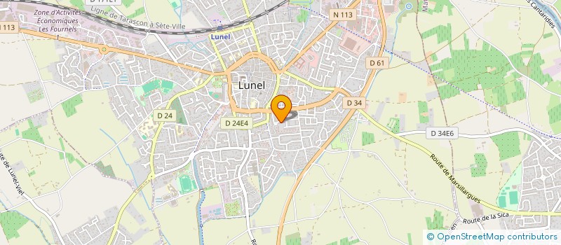 localisation de l'entreprise MADAME ASTRID THEVENIN à LUNEL