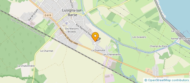 localisation de l'entreprise MADAME ASTRID TOUSSENEL à LUSIGNY-SUR-BARSE