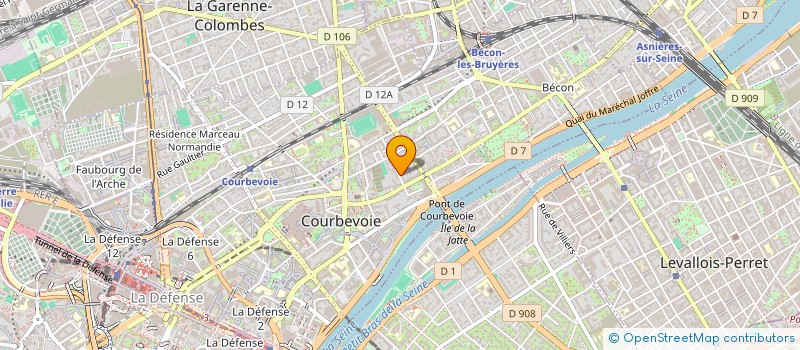 localisation de l'entreprise MADAME ASTRID VERIN  COURBEVOIE