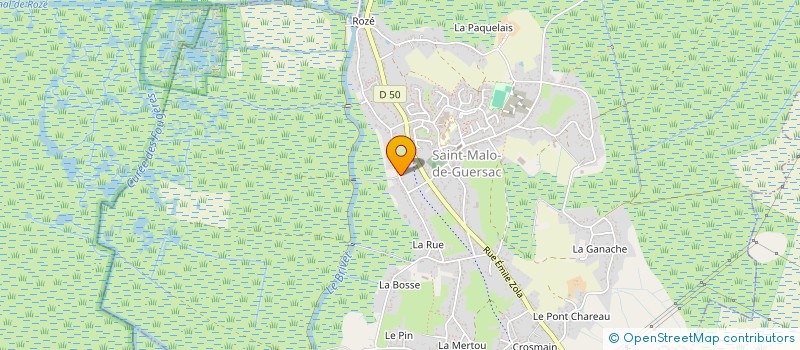 localisation de l'entreprise MADAME ASTRID VINCE  SAINT-MALO-DE-GUERSAC