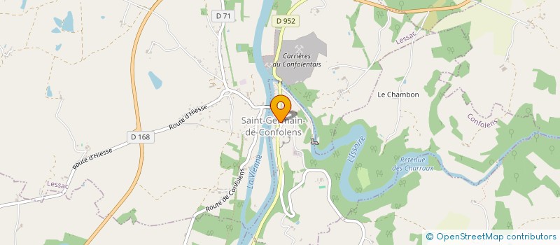 localisation de l'entreprise MADAME ASTRID WALKER  CONFOLENS