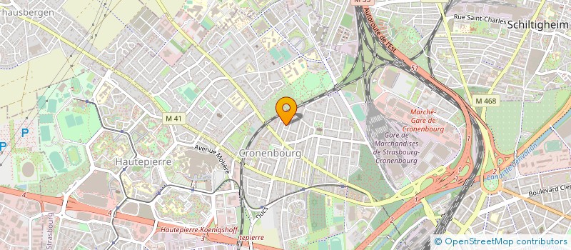 localisation de l'entreprise MADAME ASTRIDE HUGEL à STRASBOURG