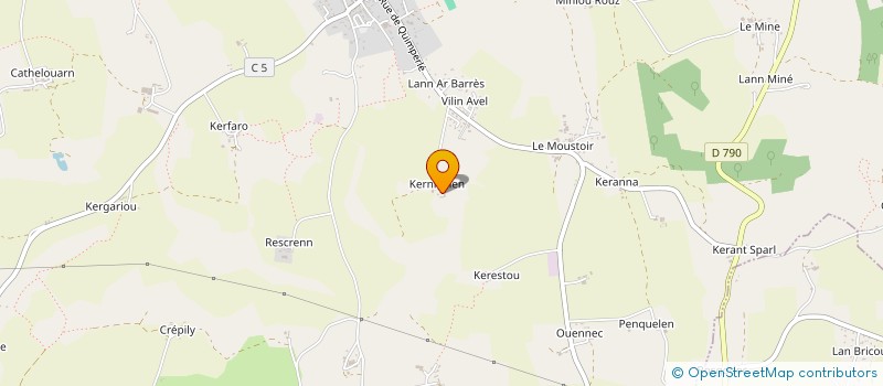 localisation de l'entreprise MADAME ASTRIDE THERASMA  QUERRIEN