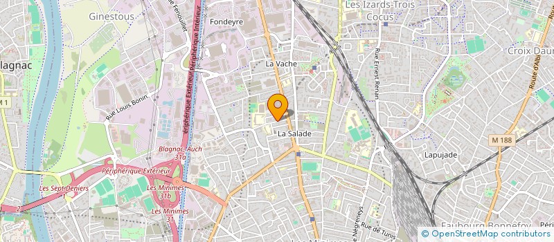 localisation de l'entreprise MADAME ASTRIT FEJZO  TOULOUSE