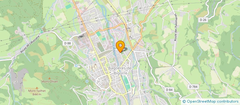 localisation de l'entreprise MADAME ASYA RADEVA  BAGNERES-DE-BIGORRE
