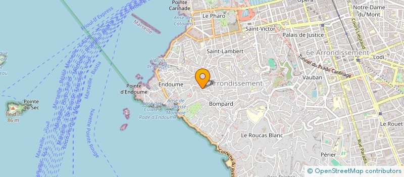 localisation de l'entreprise MADAME ASYA VELEVA  MARSEILLE 7EME