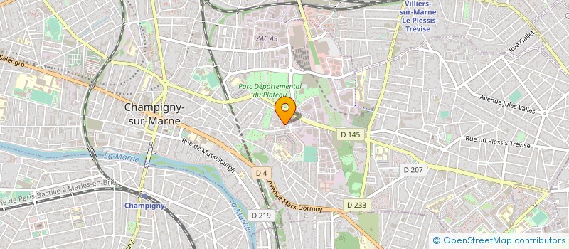 localisation de l'entreprise MADAME ATAMBA DOBA à CHAMPIGNY-SUR-MARNE