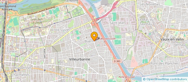 localisation de l'entreprise MADAME ATEO MEACCI à VILLEURBANNE