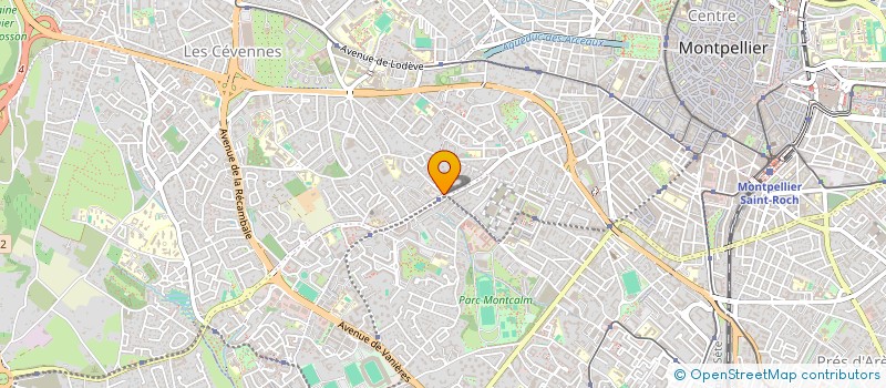 localisation de l'entreprise MADAME ATHEA PAVEE  MONTPELLIER