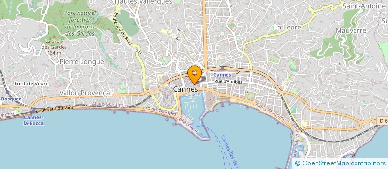 localisation de l'entreprise MADAME ATHENA MENEKRATIS à CANNES