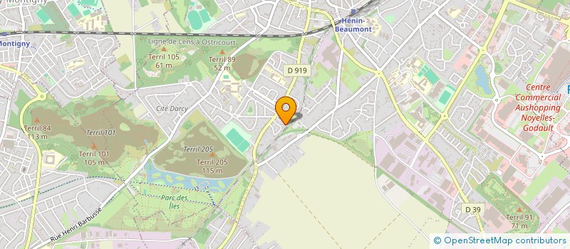 localisation de l'entreprise MADAME ATHENAIS BAILLEUX  HENIN-BEAUMONT