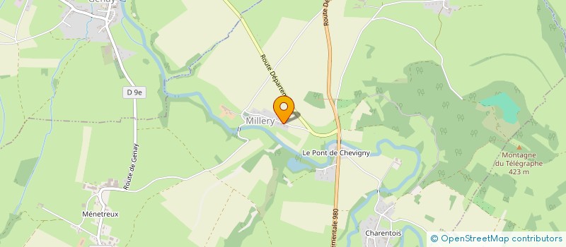 localisation de l'entreprise MADAME ATHENAIS BRIMONT  MILLERY