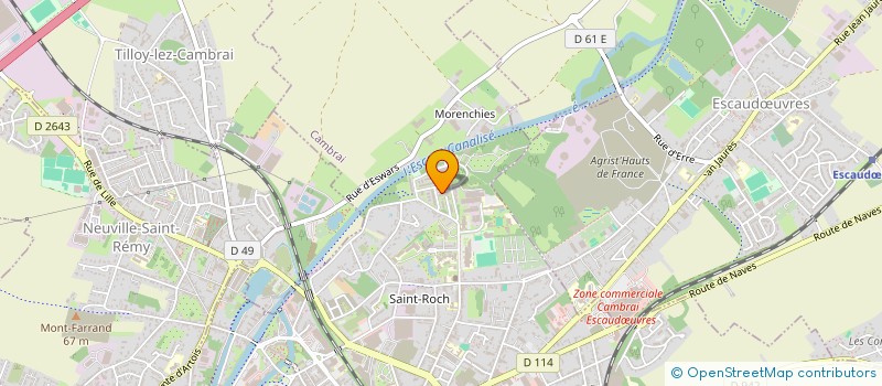 localisation de l'entreprise MADAME ATHENAIS LEWANDOWSKI  CAMBRAI