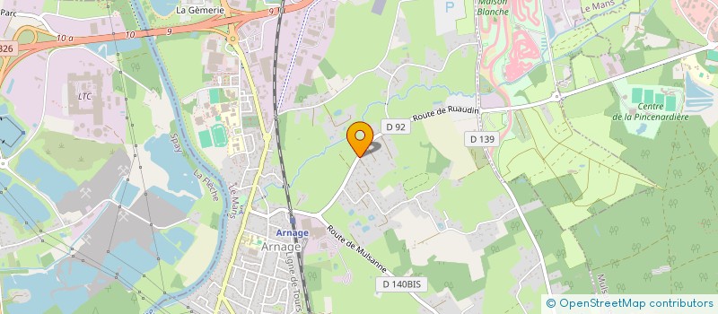 localisation de l'entreprise MADAME ATHENAIS PASTEAU à ARNAGE