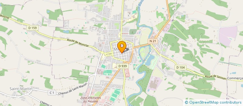 localisation de l'entreprise MADAME ATHINA KORDA  CLERMONT-POUYGUILLES