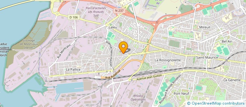 localisation de l'entreprise MADAME ATHRAA YOUSUF  LA ROCHELLE